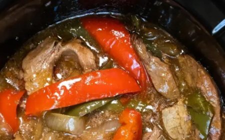 Slow Cooker Pepper Steak