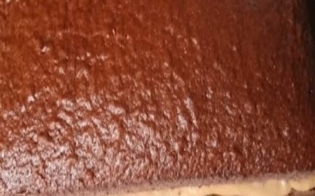 Chocolate Coffee Cake with Lotus Cream Topping