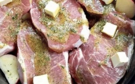 Crockpot Ranch Pork Chops and Potatoes