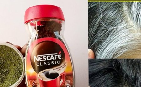 Turn White Hair to Black Naturally with Coffee and Indigo Powder