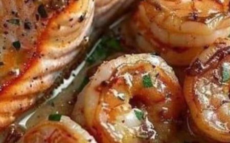 Spicy Cajun Salmon and Shrimp Delight