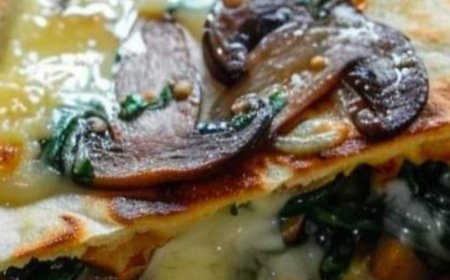 Baked Spinach Mushroom