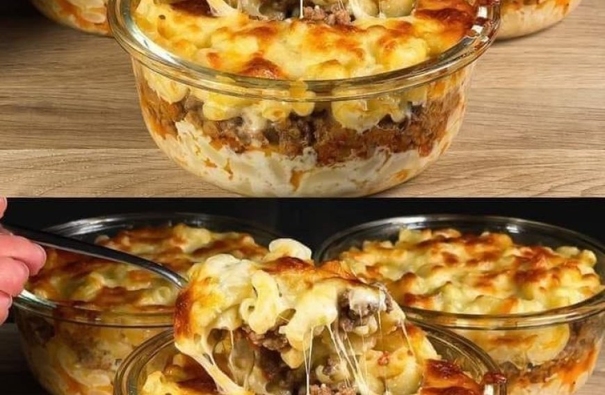 Cheesy Beef and Macaroni Casserole Recipe