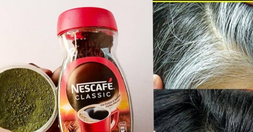 Turn White Hair to Black Naturally with Coffee and Indigo Powder