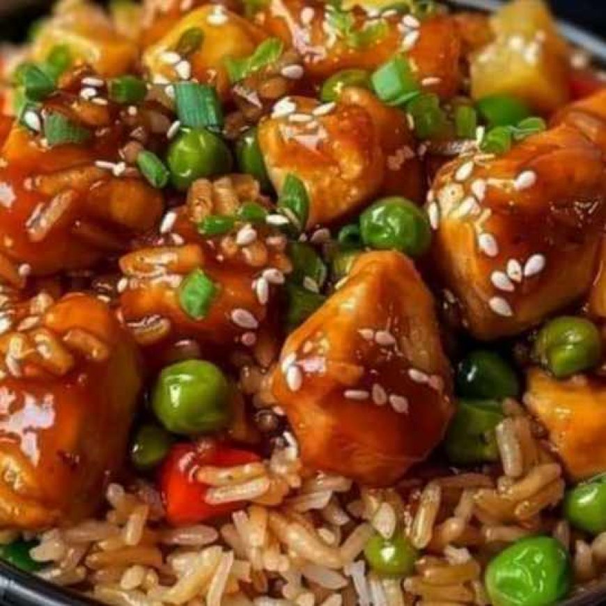 Sweet and Sour Chicken with Fried Rice