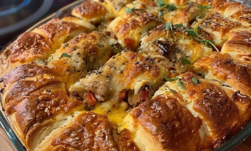 Savory Crescent Roll Bake Recipe