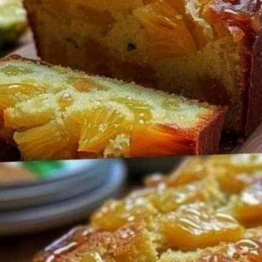 Délicieux gâteau renversé à l’ananas