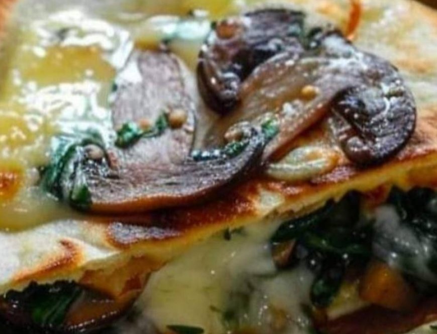 Baked Spinach Mushroom