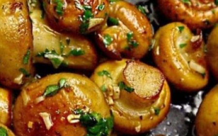 Mushrooms with Garlic: Tastier Than Meat! Fried Champignons in a Pan