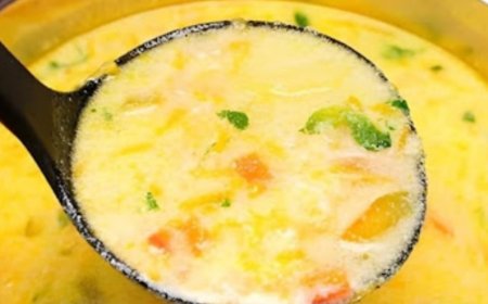 Soup made with vegetables