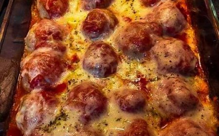 Dump and Bake Meatball Casserole
