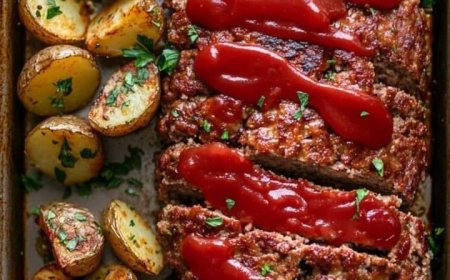 Classic Meatloaf with Roasted Potatoes