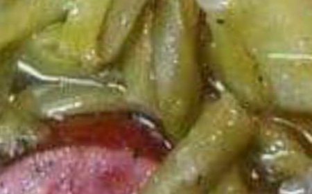 Crockpot Ham, Green Beans and Potatoes