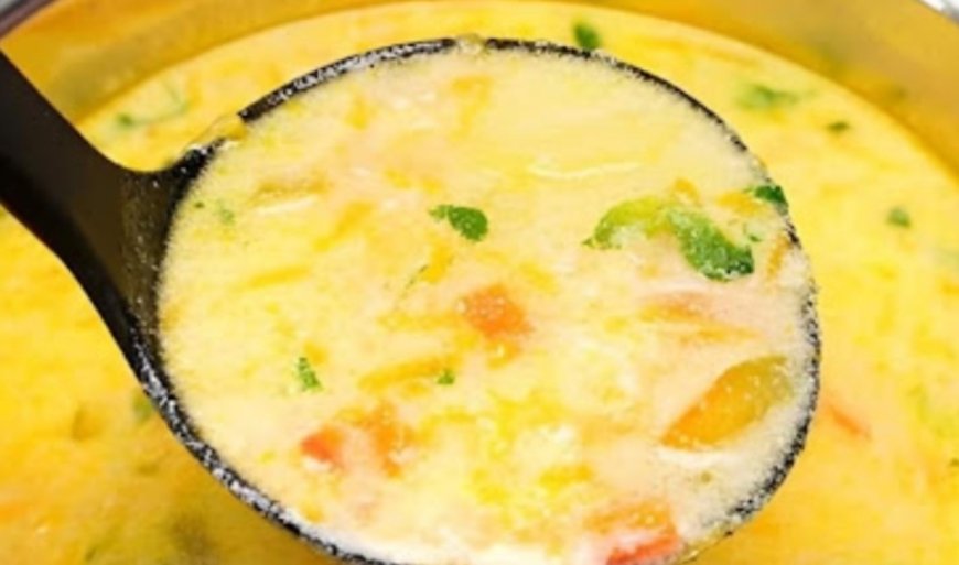 Soup made with vegetables