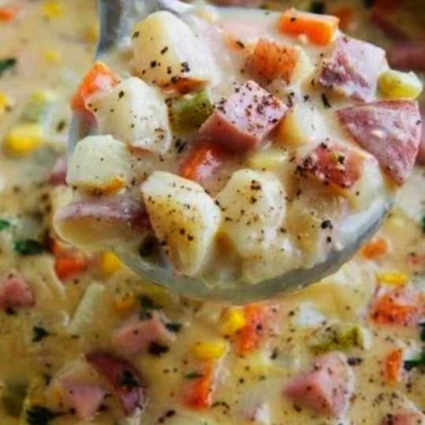 Smoked Ham, Potato & Corn Chowder