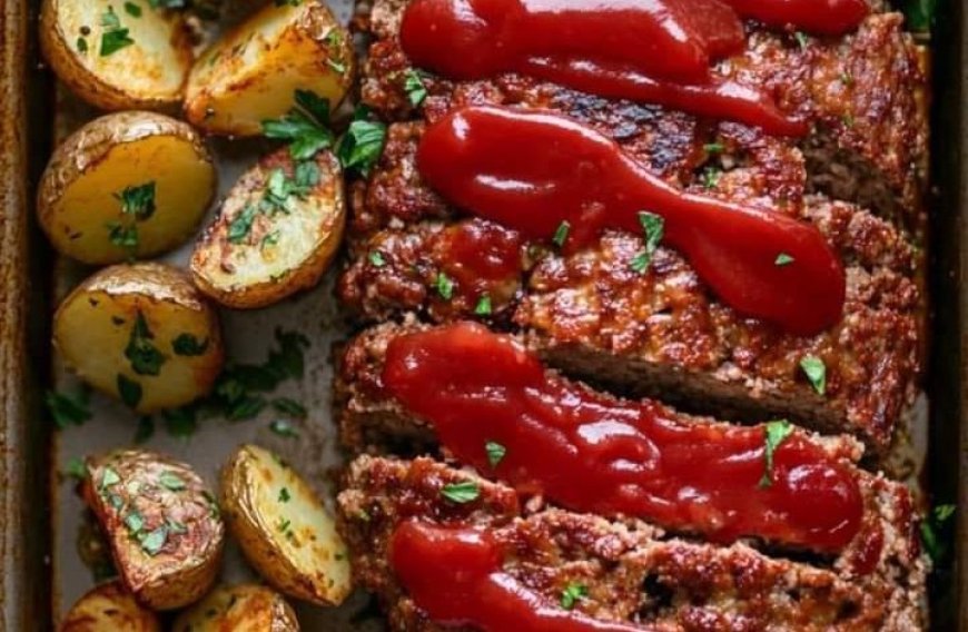 Classic Meatloaf with Roasted Potatoes