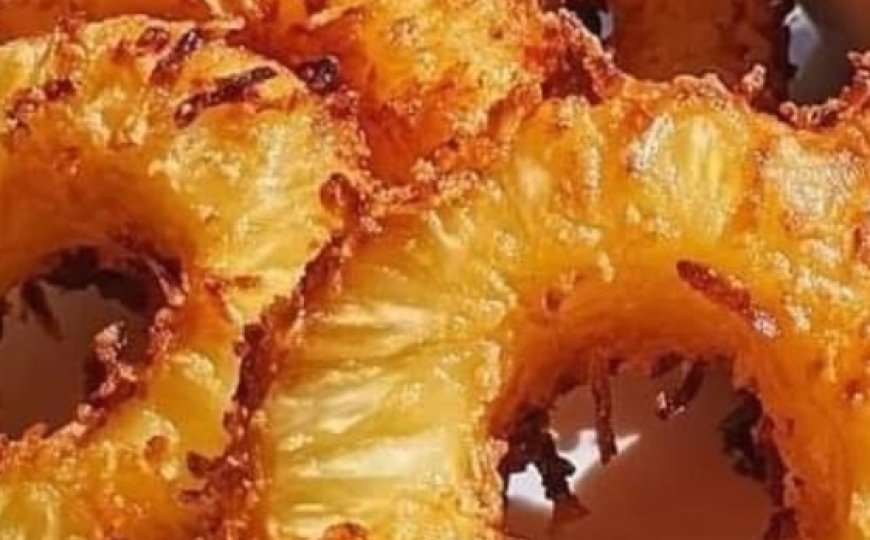 Coconut Crusted Pineapple Rings