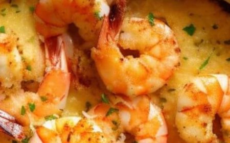Magic Baked Shrimp in Lemon Butter Sauce