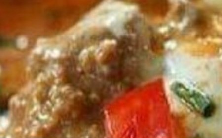 Creamy Beef Taco Soup. serves 6