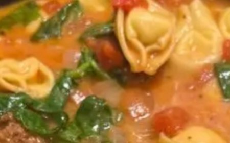 Cheese Tortellini and Meatball Soup Recipe