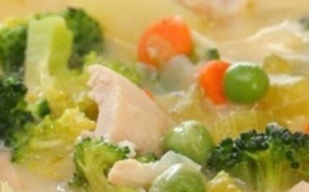 Creamy Chicken Soup with Vegetables