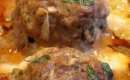 Baked Mozzarella Stuffed Meatballs