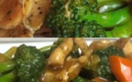 Recipe stir-fried broccoli and carrots with chicken