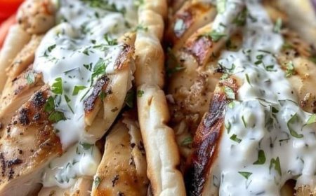 Greek Chicken Gyros