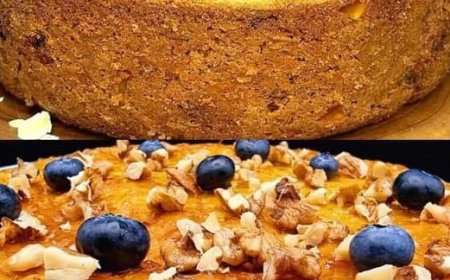 Delicious No-Sugar, No-Flour Oatmeal, Apple, and Carrot Cake Recipe