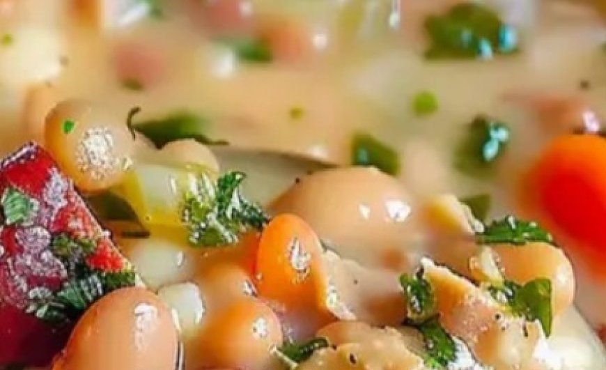 Hearty Bean Soup with Ham