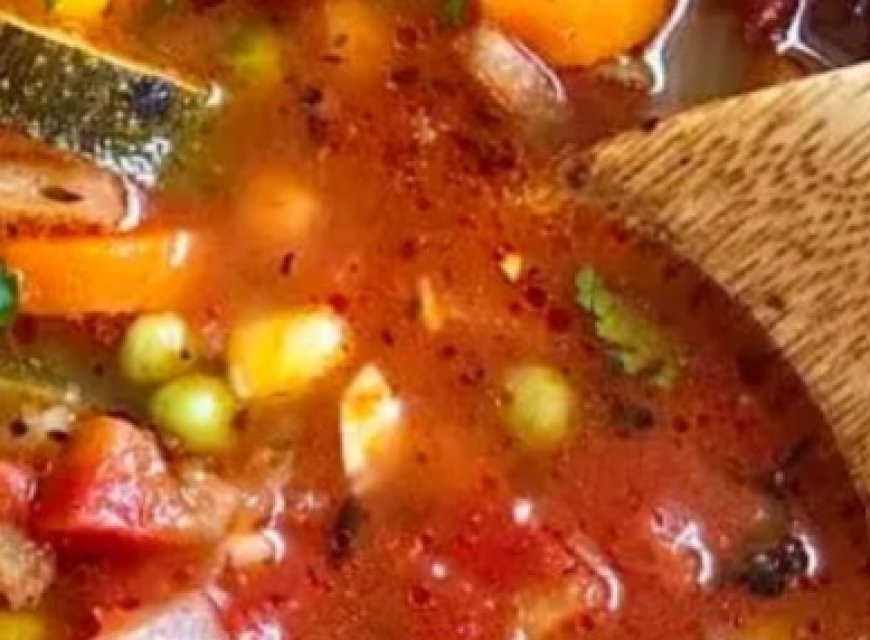 Loaded Vegetable Soup Infused with Freshness