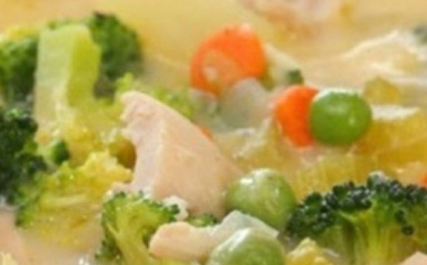 Creamy Chicken Soup with Vegetables