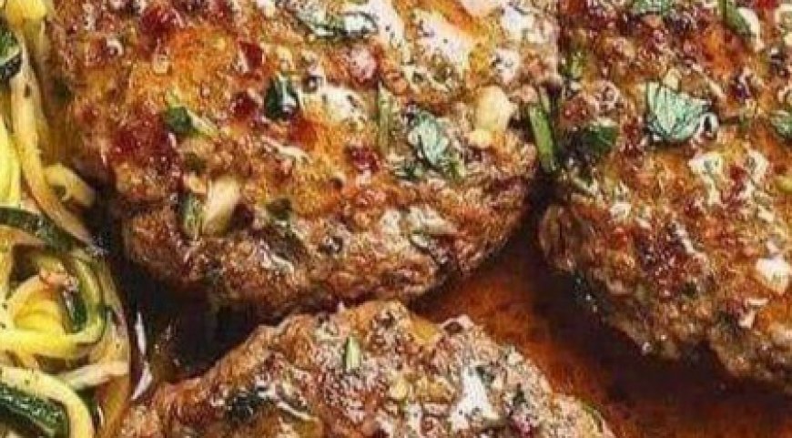 HAMBURGER STEAKS WITH ONION GRAVY