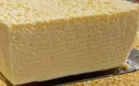 Japanese steamed cheesecake or cotton cheesecake