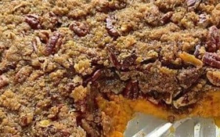 Sweet potato casserole from the southern region.