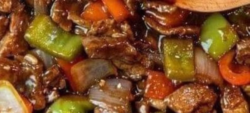 Chinese pepper steak with onions! *