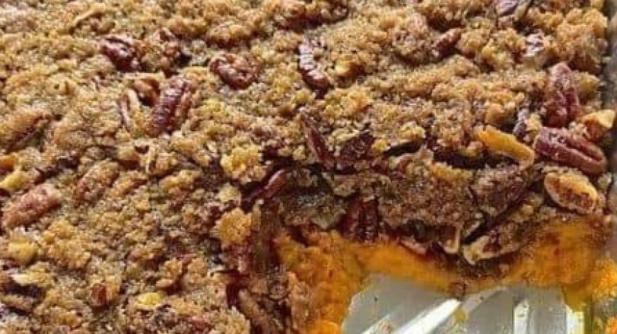 Sweet potato casserole from the southern region.