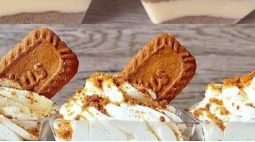 Biscoff Cookie and Cream Dessert Cups