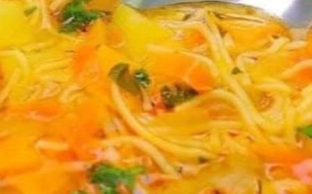 Hearty Vegetable Soup with Aromatic Croutons