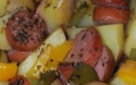 Sausage and smoked potatoes