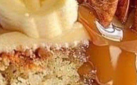 Heavenly Banana Walnut Cream Cake