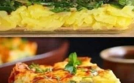 Creamy Baked Potatoes with Spinach and Eggs