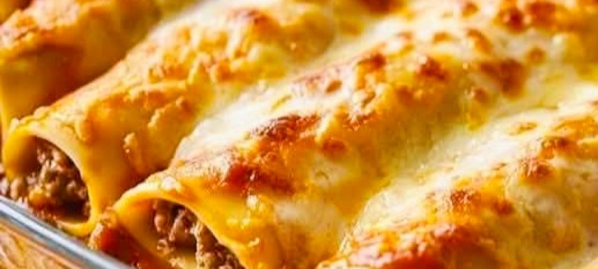 Cannelloni with Minced Meat and Tomato Sauce