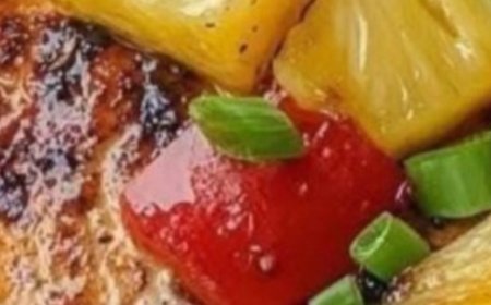 Teriyaki Chicken and Pineapple Foil Packets