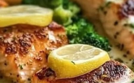 Lemon Salmon with Crispy Potatoes and Broccoli