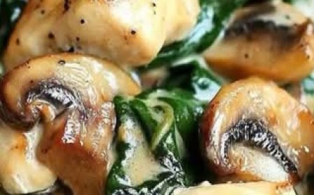 Chicken, Spinach & Mushroom Medley