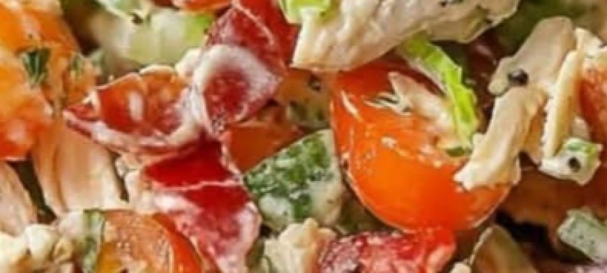 Mediterranean BLT Chicken Salad