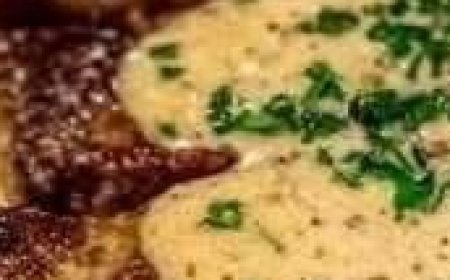 Juicy Steak with Creamy Garlic Sauce