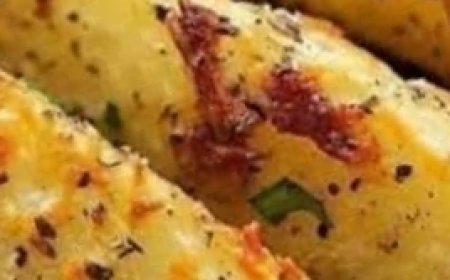 BAKED GARLIC PARMESAN POTATO WEDGES