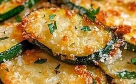 Crispy Parmesan Zucchini Rounds